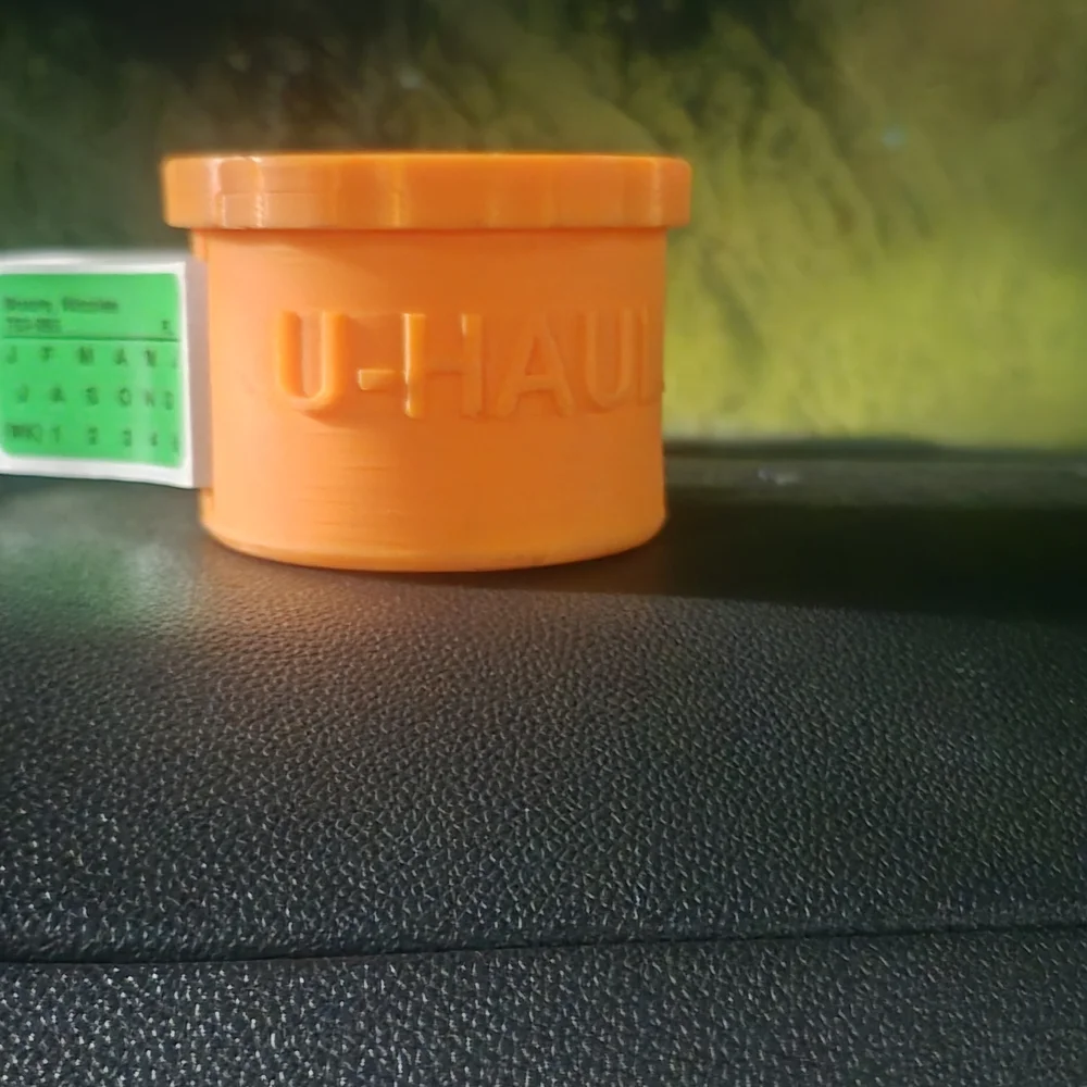 U-Haul Orange Plastic Container